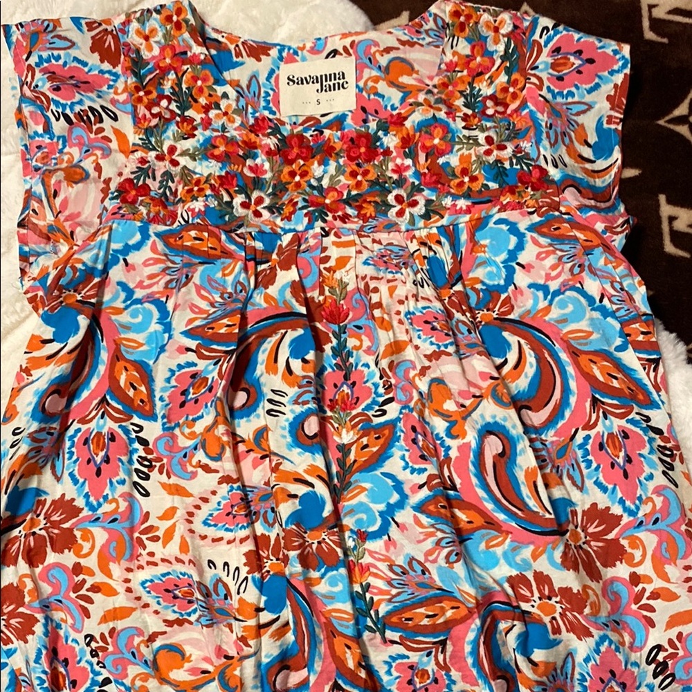 Savanna Jane Multicolor Floral Blouse